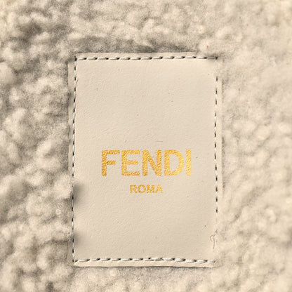 Fendi Suede Shearling Fendi Feel Buckled Clogs 41 Caramel Latte 9 of 9