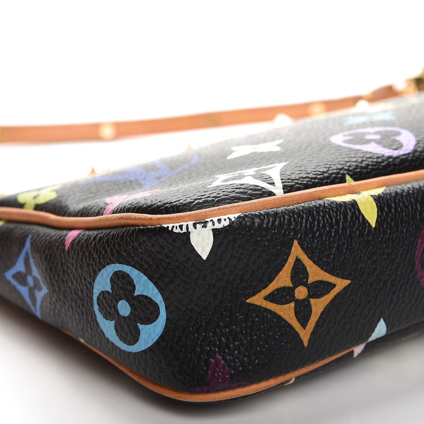 Monogram Multicolor Pochette Accessories Black