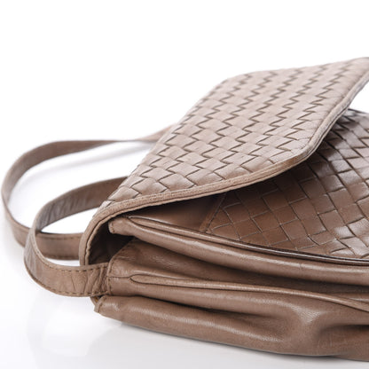 Bottega Veneta BOTTEGA VENETA Nappa Intrecciato Flap Shoulder Bag Bag Old Petra 19 of 19