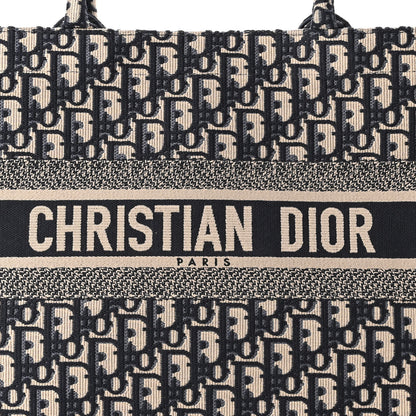Christian Dior Oblique Medium Book Tote Blue Multicolor 8 of 10