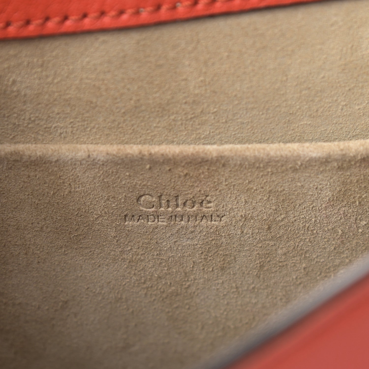 Chloe Calfskin Suede Medium Nile Bracelet Bag Earthy Red 6 of 14