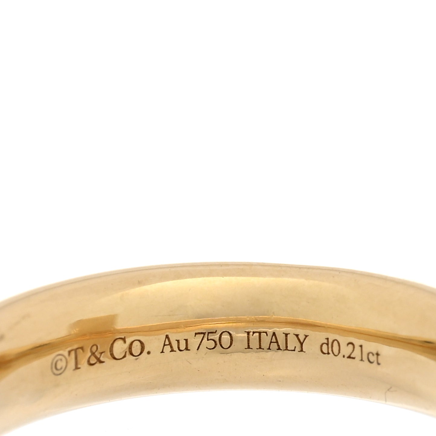 18K Yellow Gold Diamond T T1 Wide Ring 51 5.75