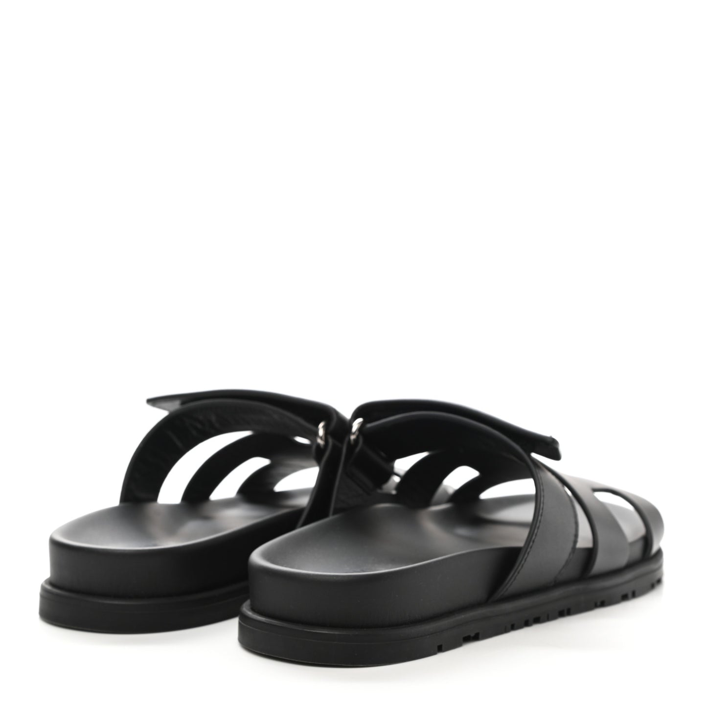 Calfskin Womens Chypre Sandals 35.5 Black