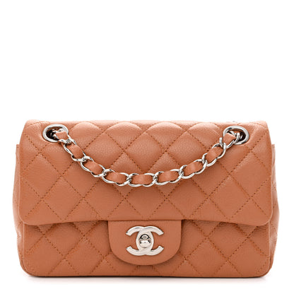 Chanel Caviar Quilted Mini Rectangular Flap Light Brown 1 of 11