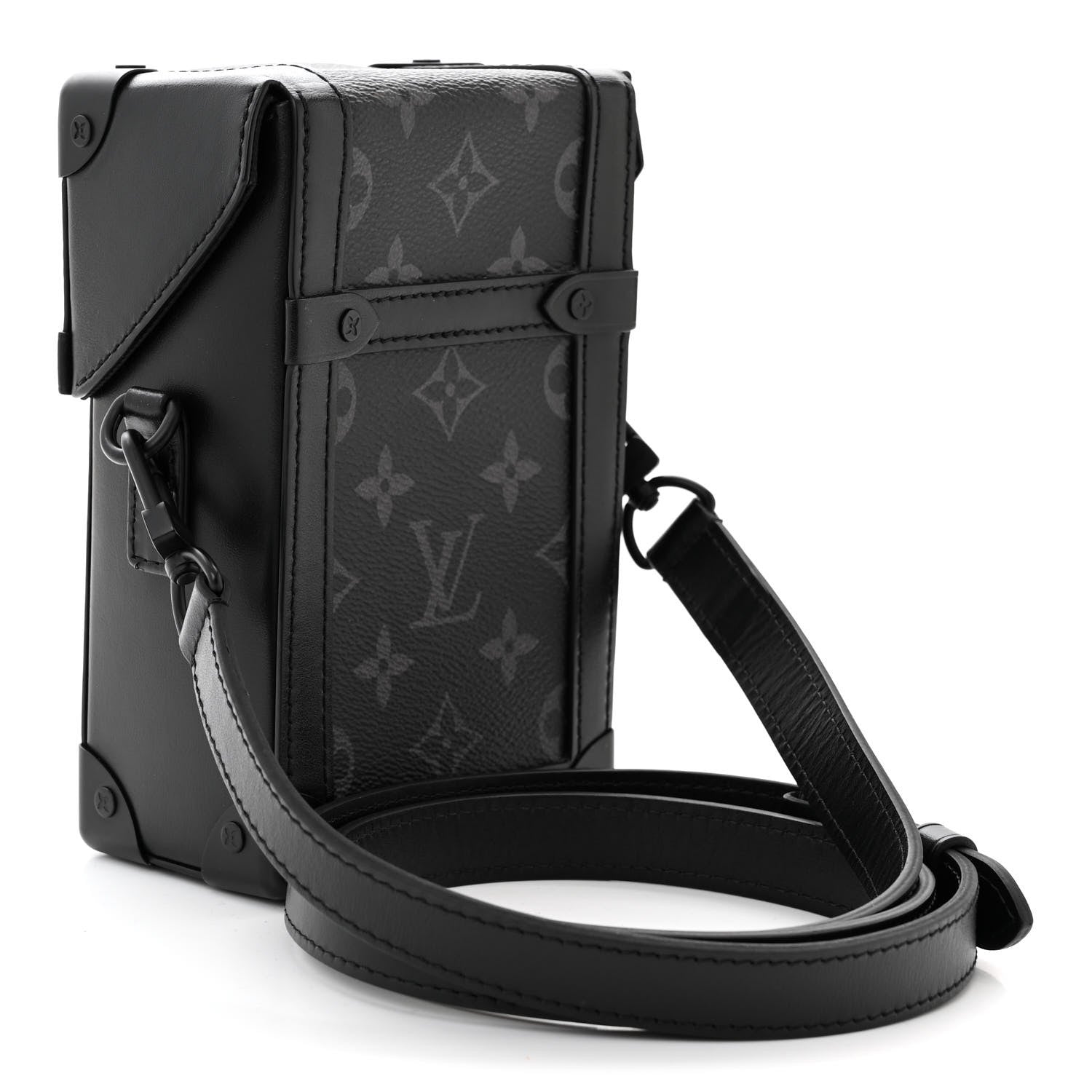 Louis Vuitton Monogram Eclipse Vertical Trunk Wearable Wallet Black 3 of 10
