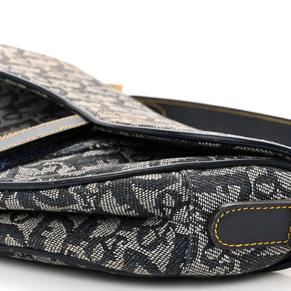 Christian Dior Monogram Saddle Bag Blue 8 of 9