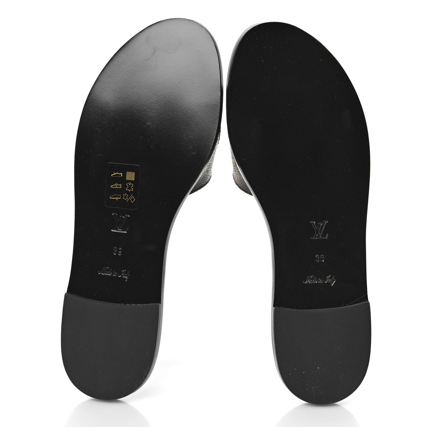 Patent Monogram Lock It Flat Mule 39.5