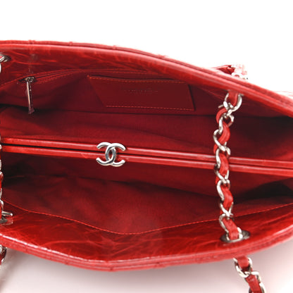 Chanel Glazed Calfskin Quilted Medium Just Mademoiselle Red 5 of 10