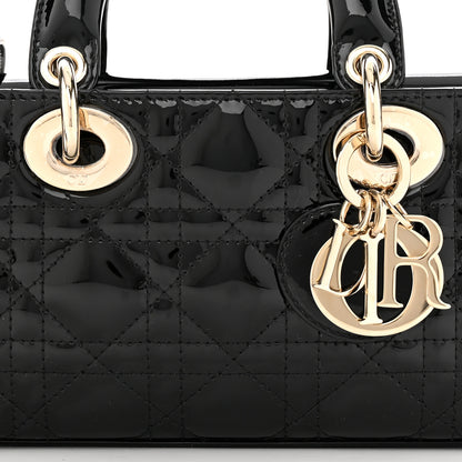 Christian Dior Patent Cannage Small Lady D-Joy Black 8 of 11