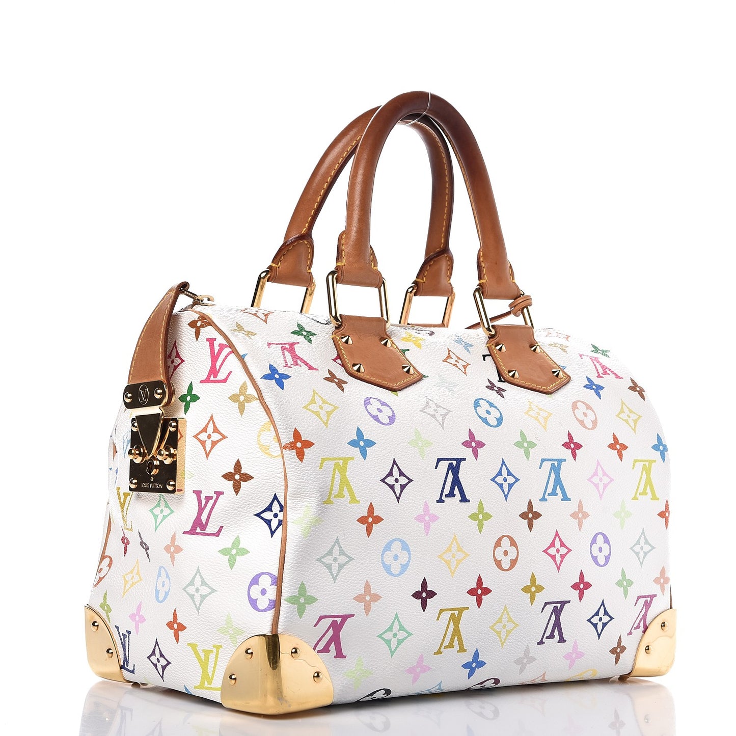 Monogram Multicolor Speedy 30 White