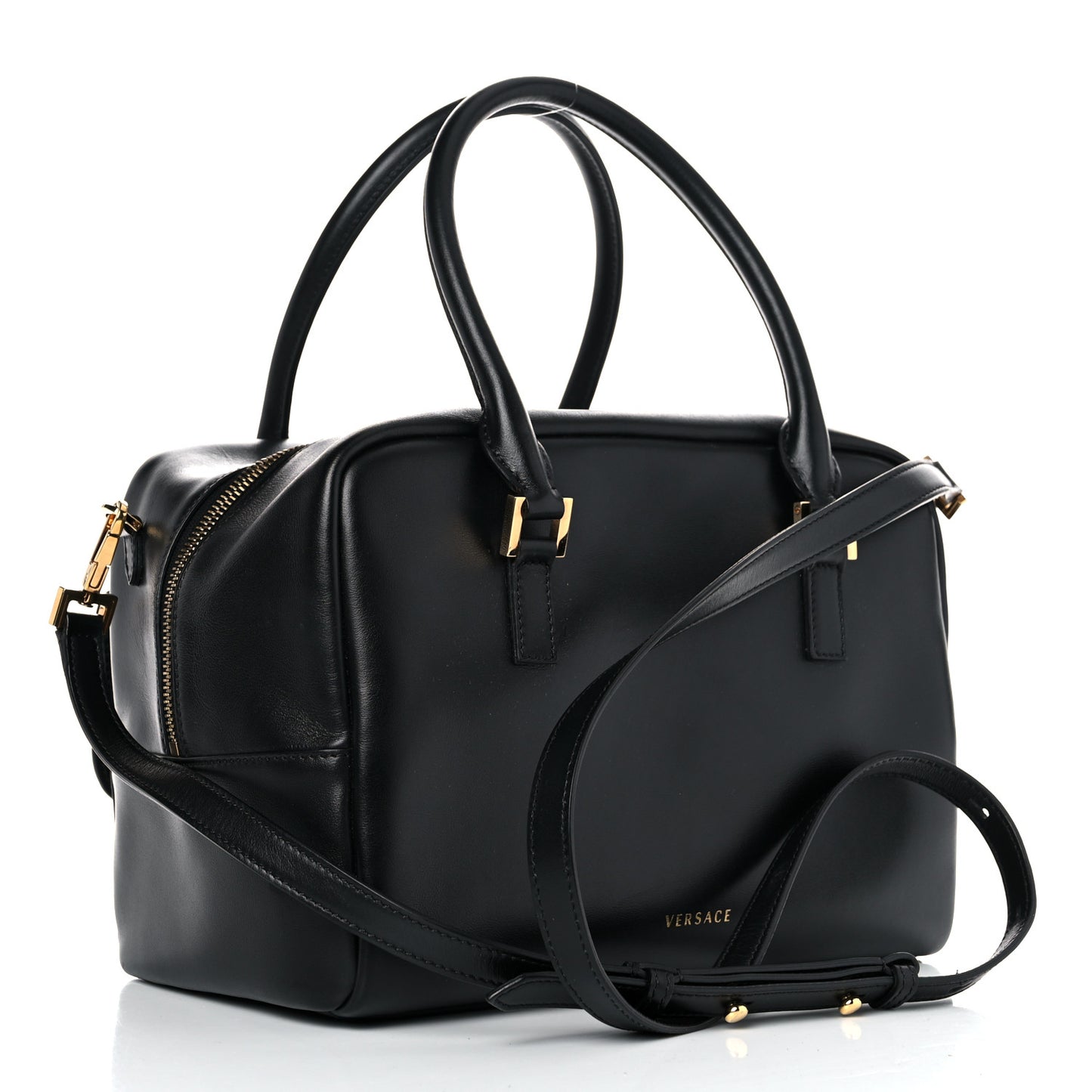 Saffiano Virtus Small Bowling Bag Black