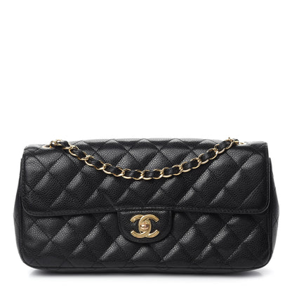 Chanel Caviar Quilted East West Flap Black 1 of 10