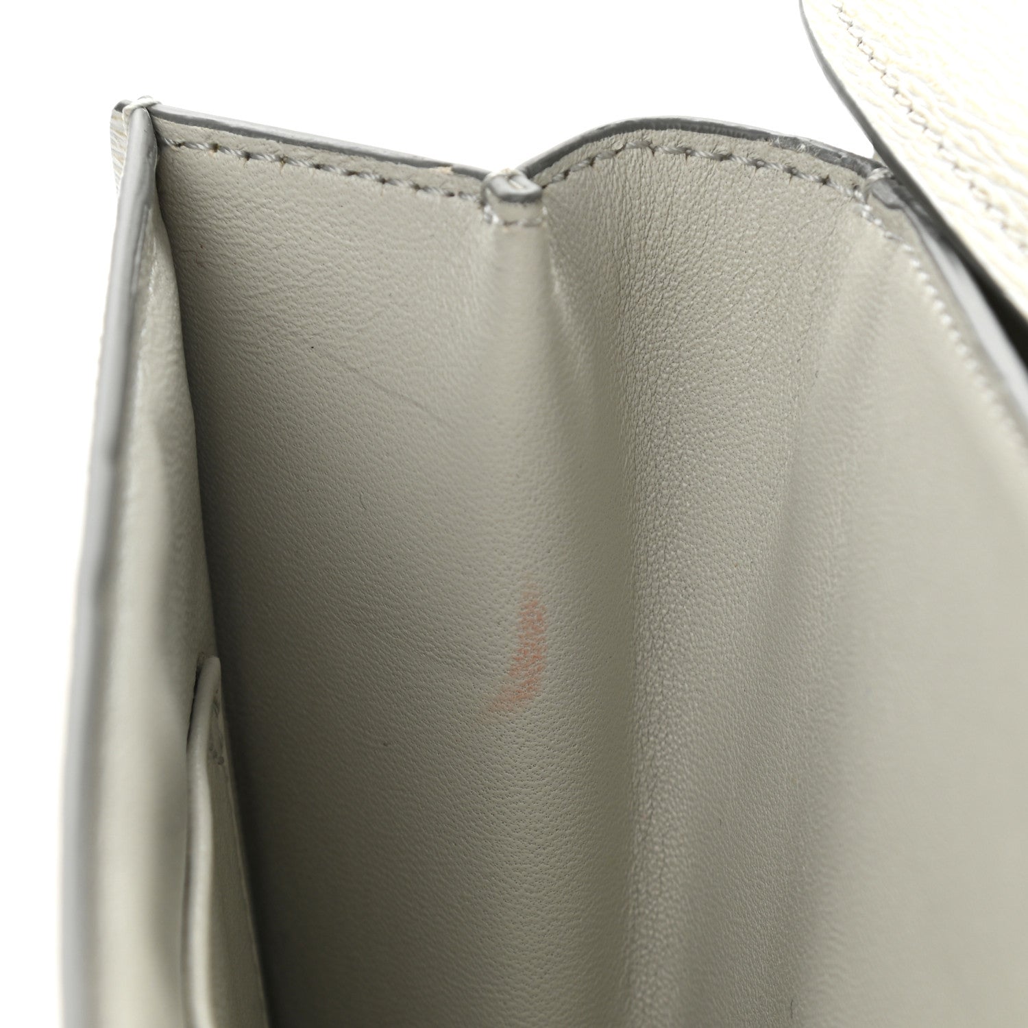 Celine Liege Calfskin Medium Classic Box Flap Bag Pale Grey 7 of 11