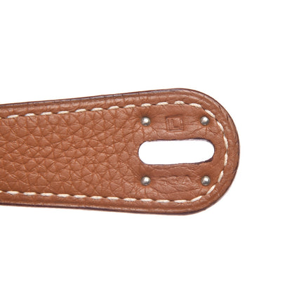 Hermes Taurillon Clemence Lindy 45 Gold 7 of 9