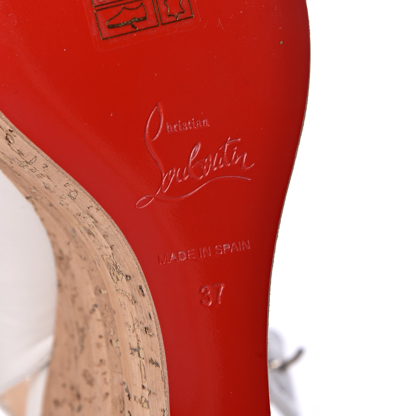 Nappa Cork Reine De Liege 120 Wedges 37 White Natural
