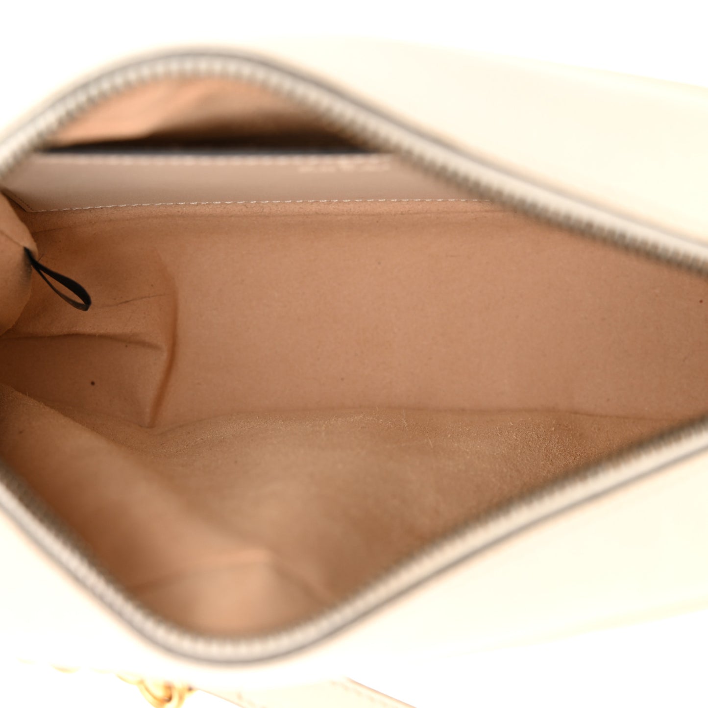 Calfskin Matelasse Small GG Marmont Chain Shoulder Bag White