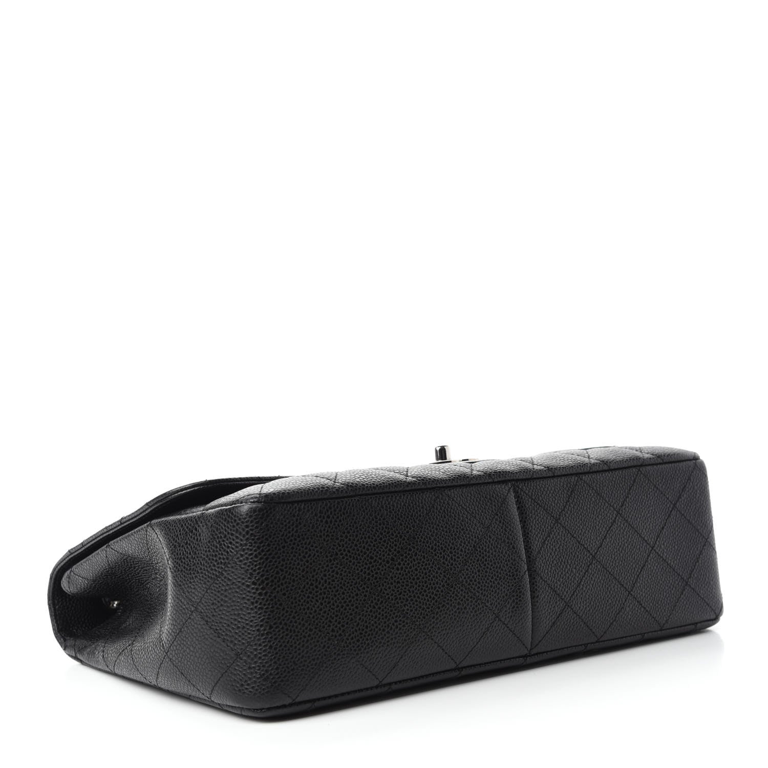 Chanel Caviar Quilted Jumbo Single Flap Black 4 of 10