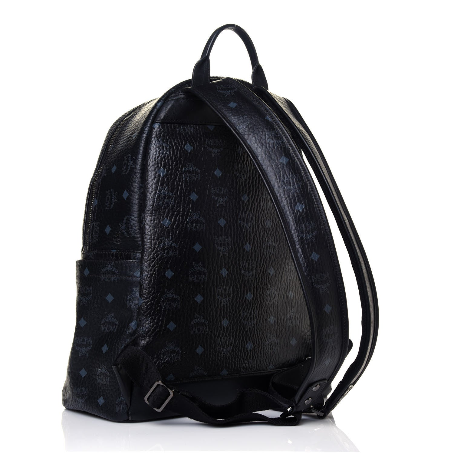 MCM Visetos Medium Stark Backpack Black 3 of 12