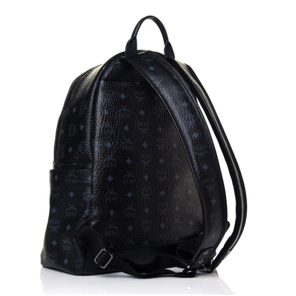 MCM Visetos Medium Stark Backpack Black 3 of 12
