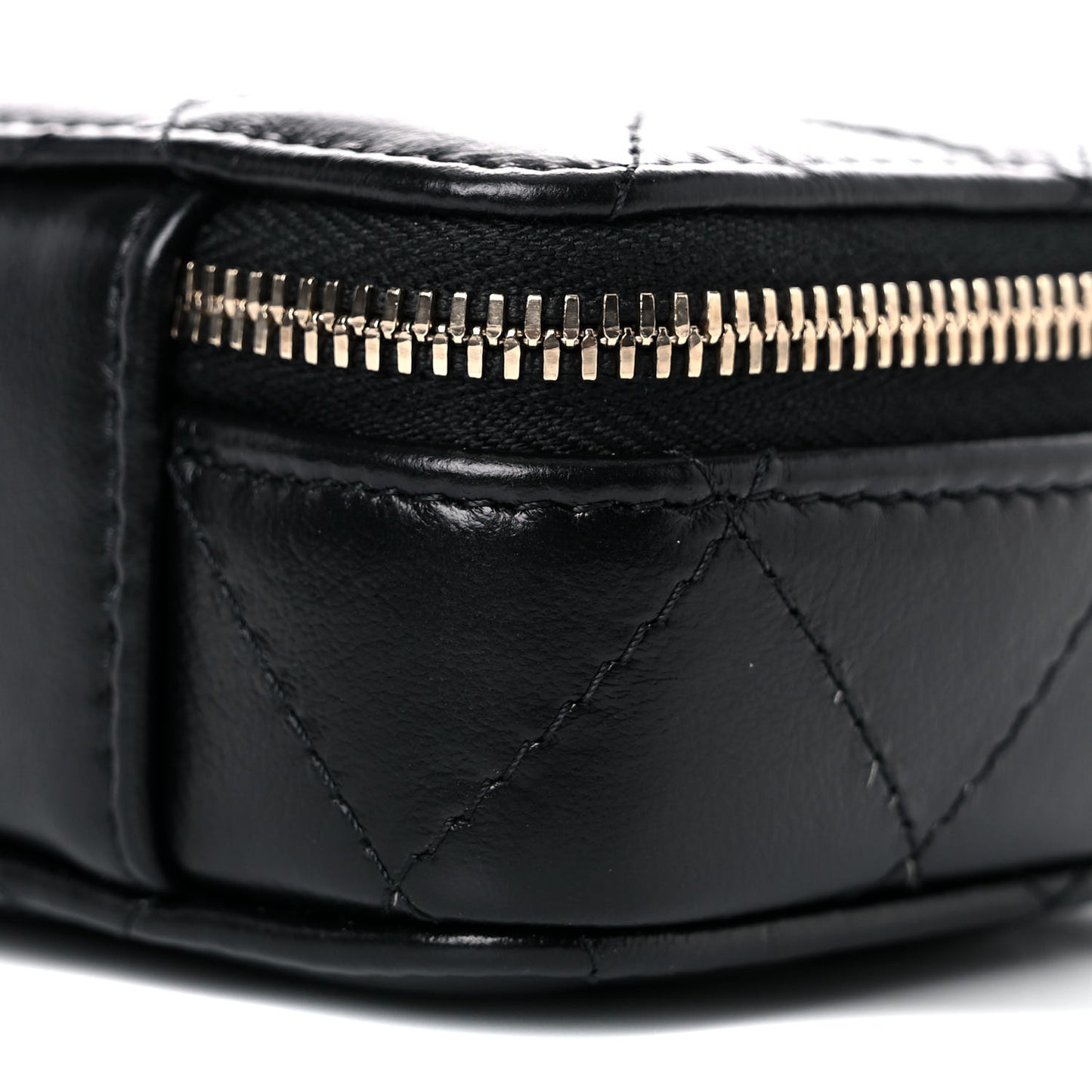 Lambskin Quilted Mini Lacquered Chain Clutch Black