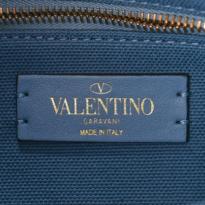 Valentino Garavani Knit Medium Roman Stud Shoulder Bag Niagara 6 of 10
