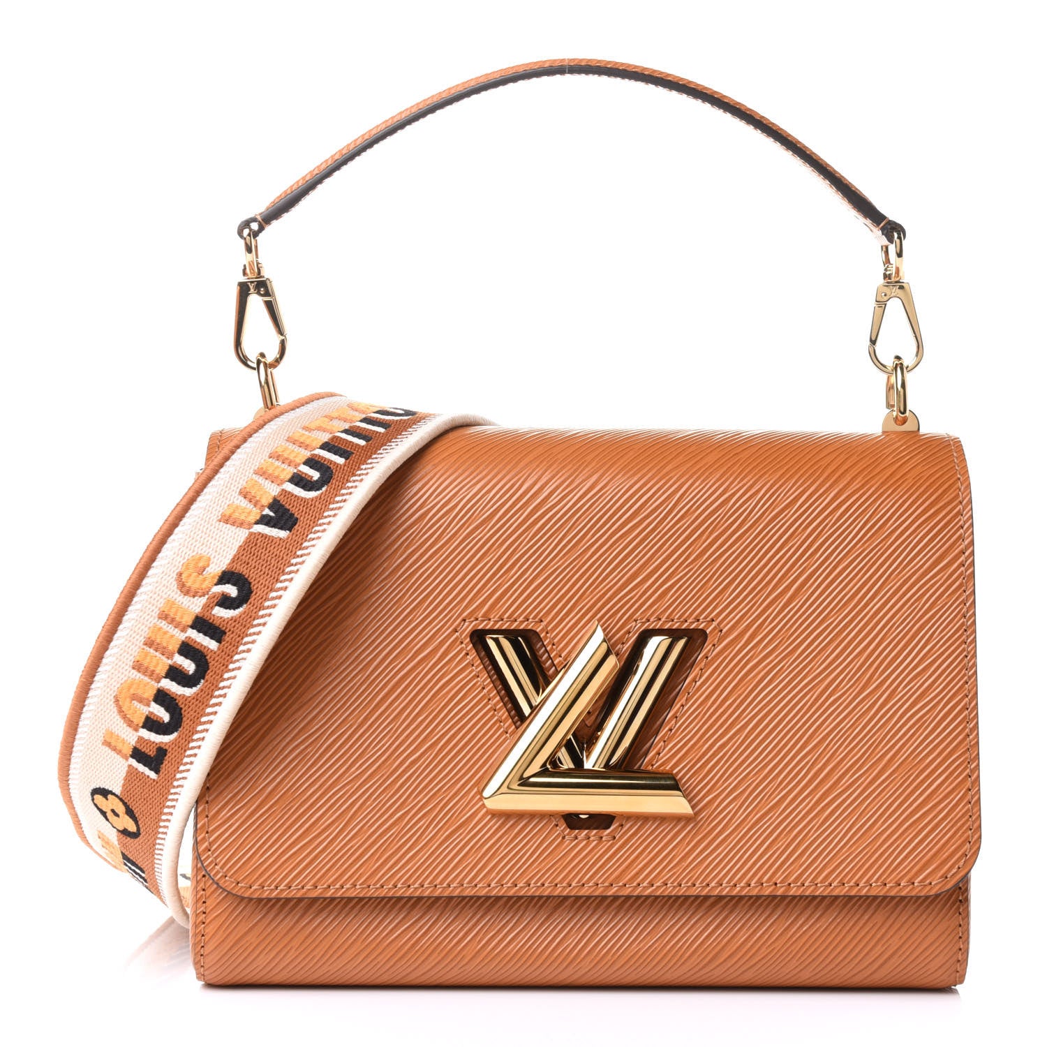 Louis Vuitton Epi Twist Shoulder Bag MM Gold Honey 1 of 10