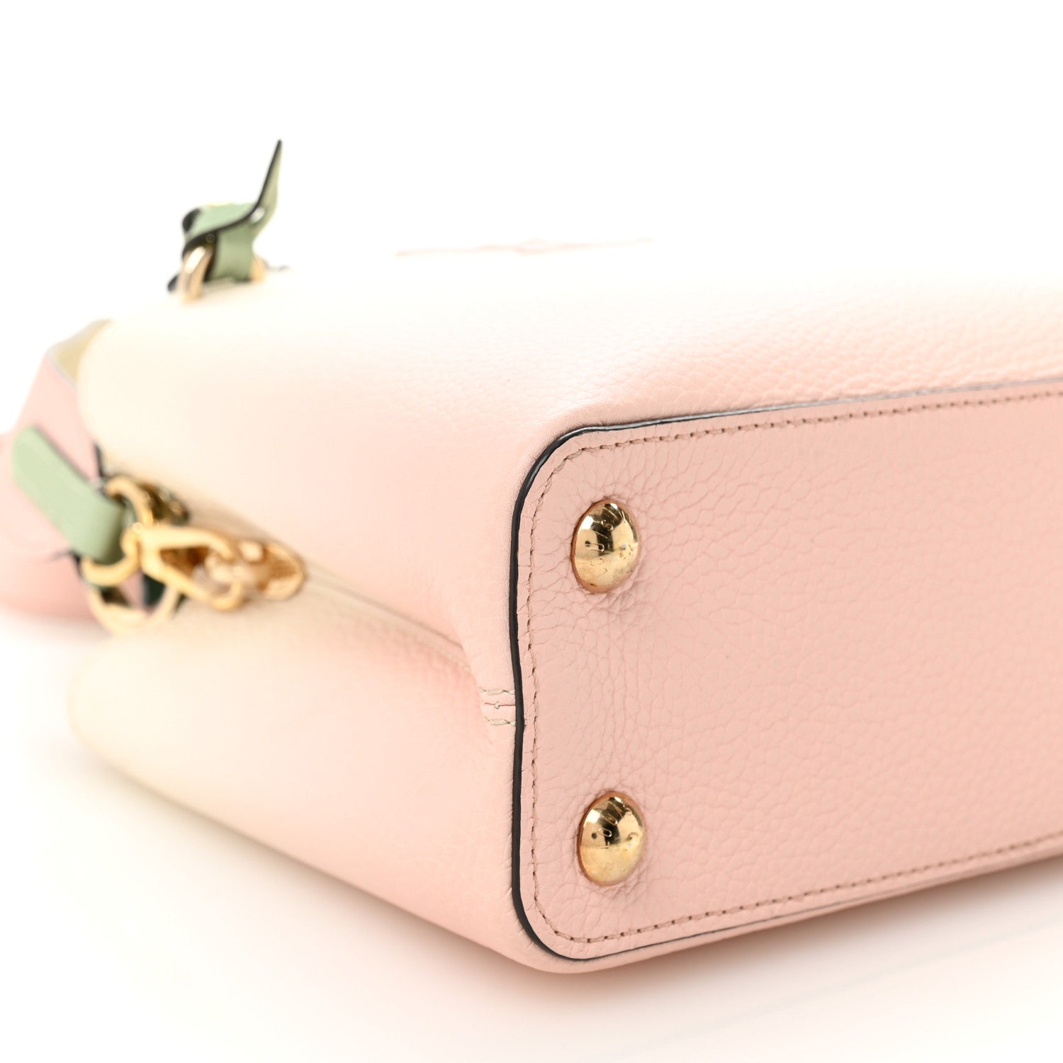 Louis Vuitton Taurillon Gradient Capucines BB Creme Rose Jade 8 of 9