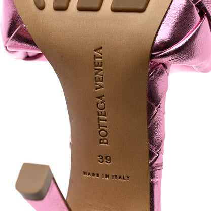 Bottega Veneta Metallic Nappa Maxi Intrecciato Lido 90mm Mule Sandals 39 Azalea 6 of 7