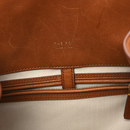 The Row Polished Saddle Calfskin Soft Margaux 15 Cuir 6 of 10