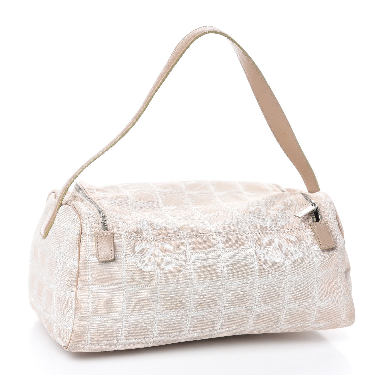 Chanel Nylon Travel Cosmetic Case Beige 4 of 11