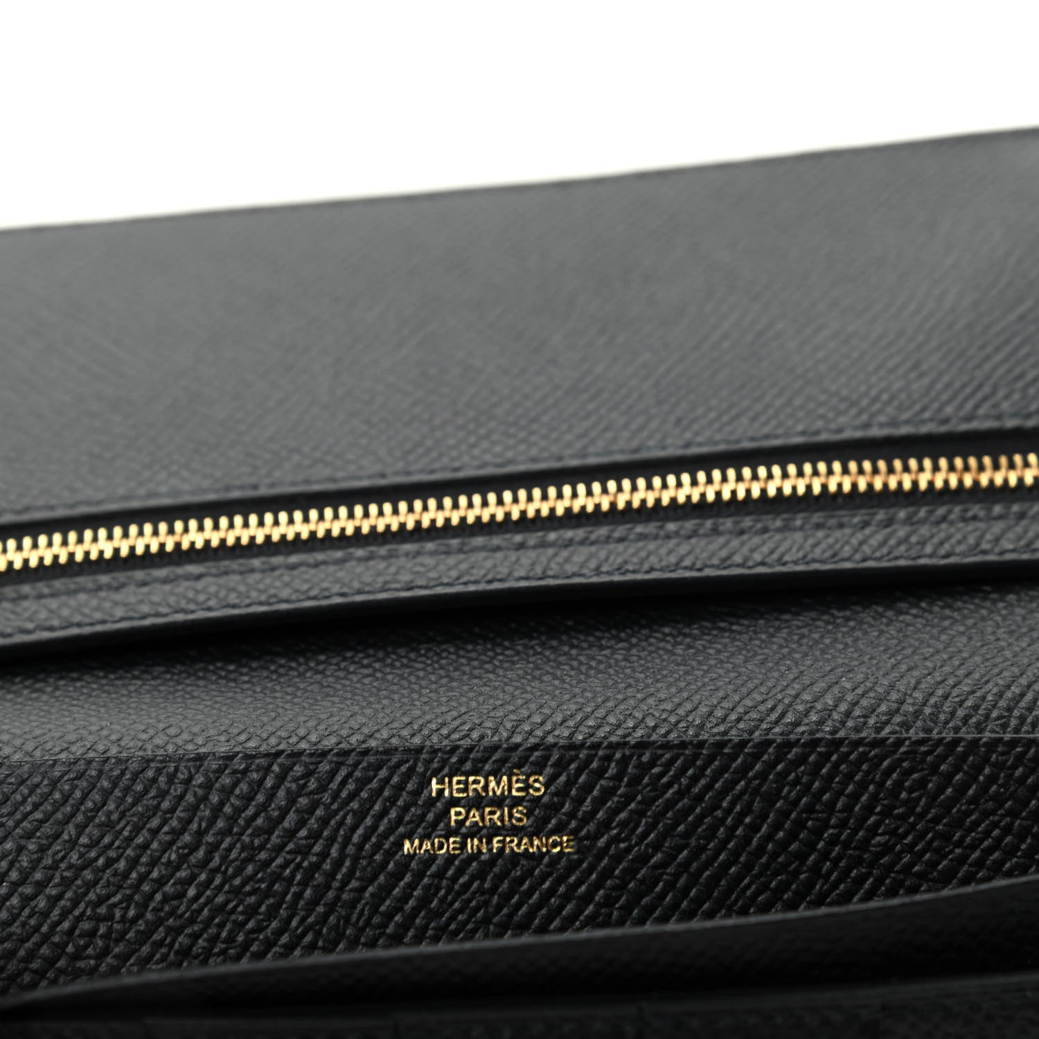 Hermes Epsom Bearn Gusset Wallet Black 6 of 7