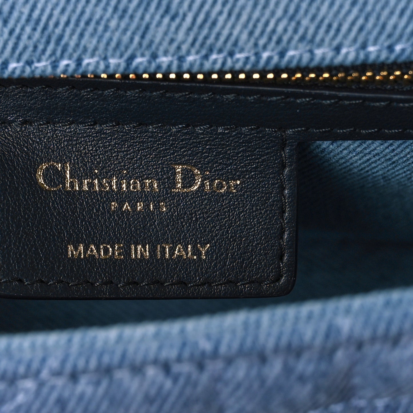 Denim Macrocannage Medium Caro Bag Blue