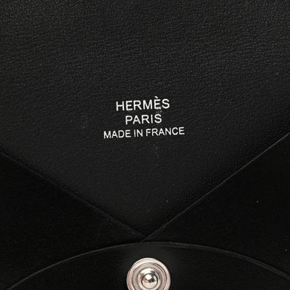 Hermes Box Calvi Card Case Black 6 of 9