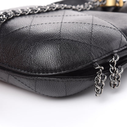 Chanel Calfskin Quilted Small Gabrielle Bucket Black 9 of 9
