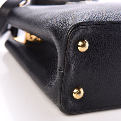 Louis Vuitton Taurillon Capucines PM Black 5 of 10