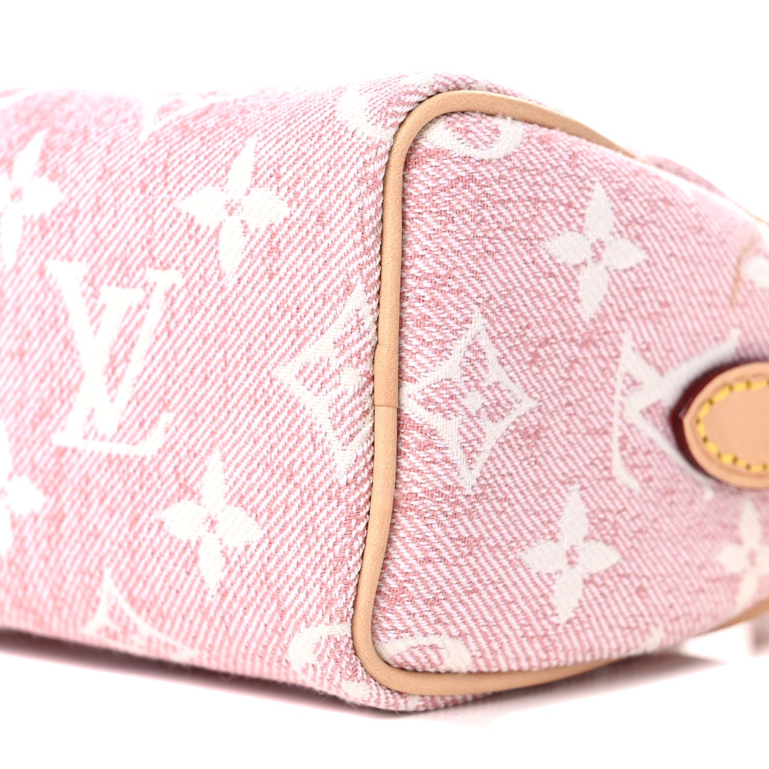 Louis Vuitton Monogram Jacquard Denim Nano Speedy Bandouliere Pink 8 of 10