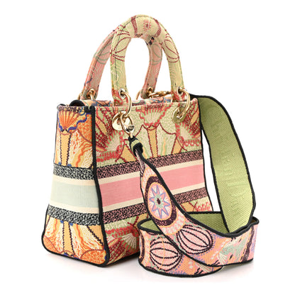 Christian Dior Canvas Embroidered In Lights Medium Lady D-Lite Multicolor 3 of 10