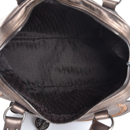 Christian Dior Metallic Calfskin Medium Gaucho Double Saddle Bag Bronze 5 of 7