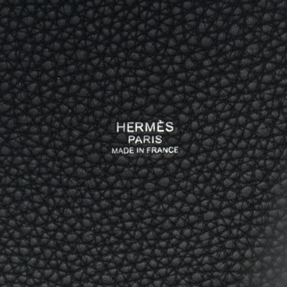 Hermes Taurillon Clemence Picotin Lock 22 MM Black 6 of 9