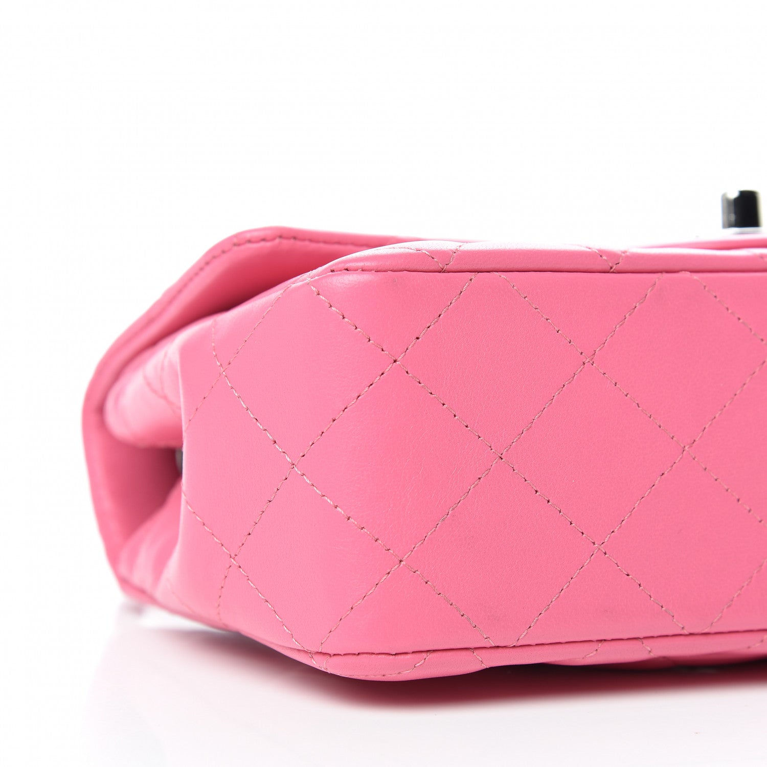 Chanel Lambskin Quilted Mini Rectangular Flap Pink 5 of 12