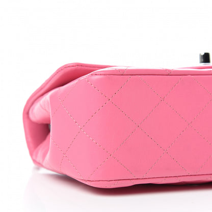Chanel Lambskin Quilted Mini Rectangular Flap Pink 5 of 12