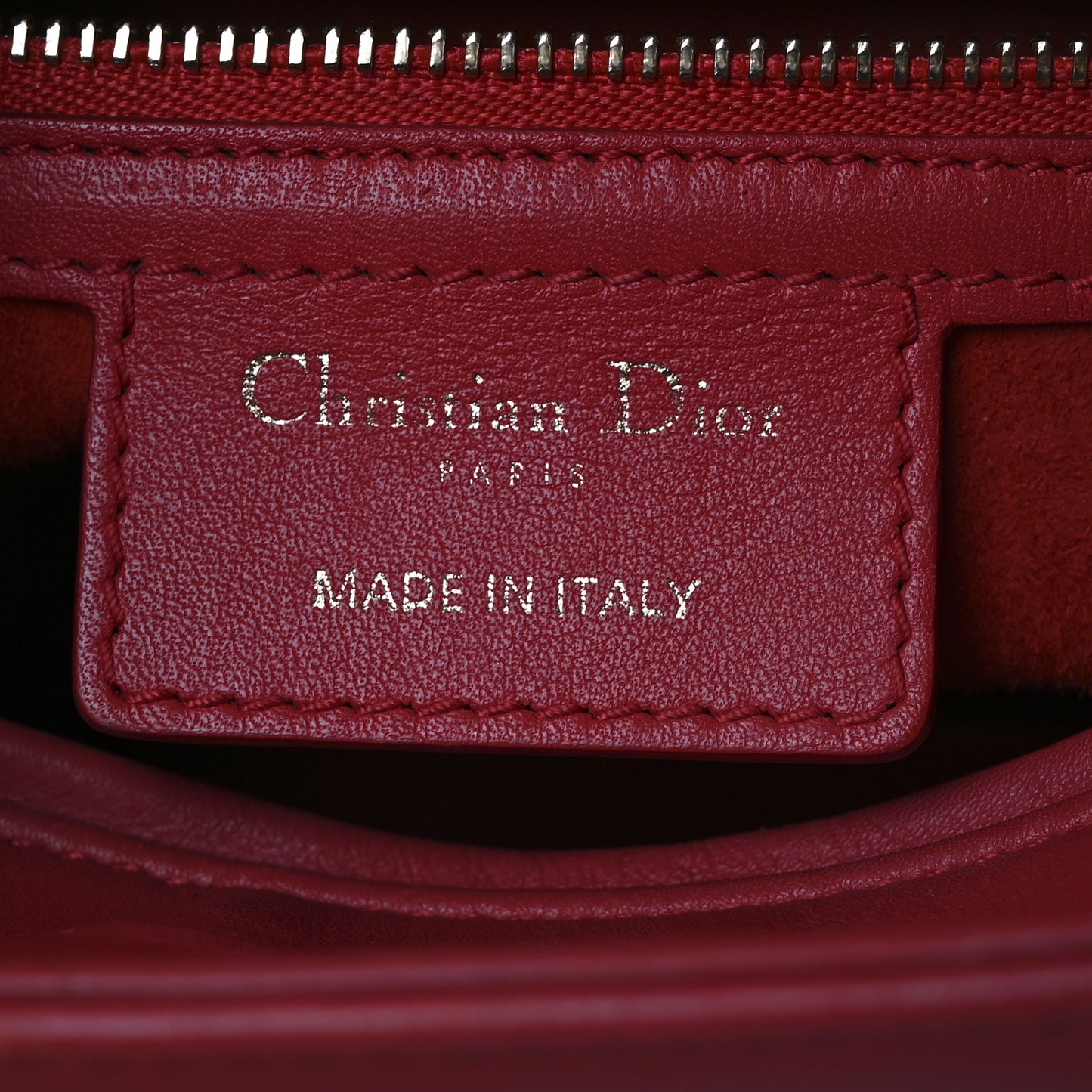 Calfskin Niki De Saint Phalle Medium Supple Lady Dior Red