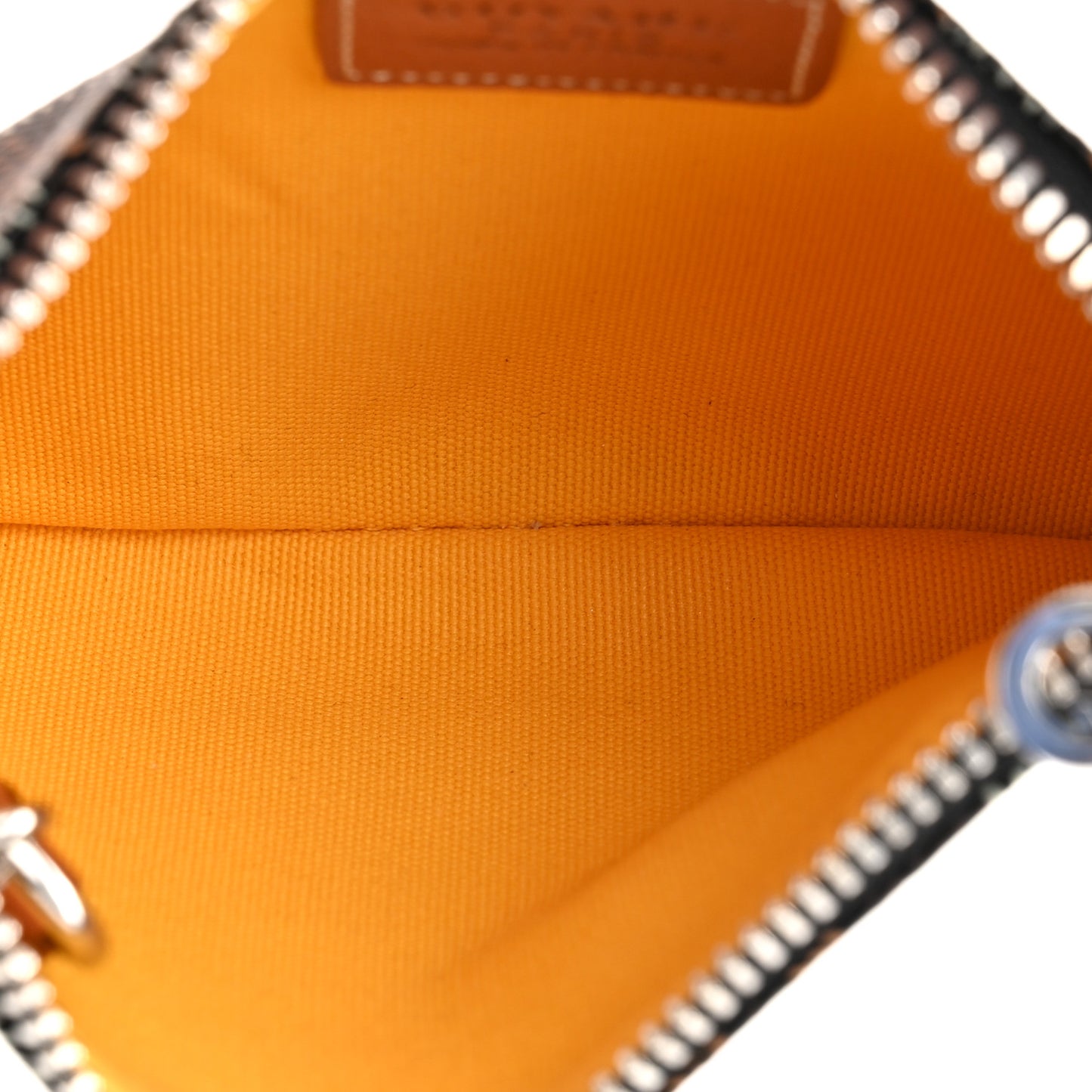 Goyardine Nano Senat Key Pouch Black Gold