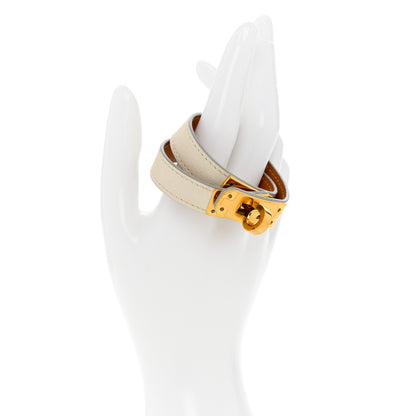 Hermes Swift Kelly Double Tour Bracelet T1 White 2 of 8