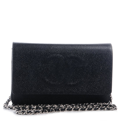 Chanel Caviar Wallet on Chain WOC Black 1 of 10