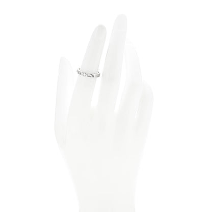 Tiffany 18K White Gold Diamond Atlas Solitaire Band Ring 49 5 2 of 4