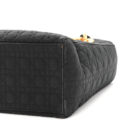 Christian Dior Nylon Cannage Medium Lady Dior Black 10 of 11
