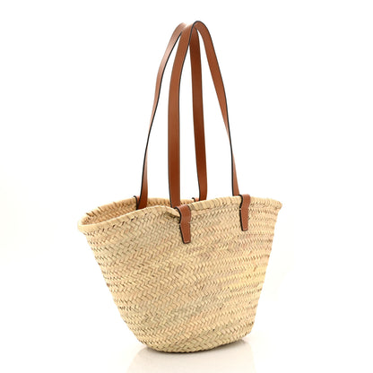 Celine Raffia Calfskin Triomphe Medium Panier Tan 3 of 9