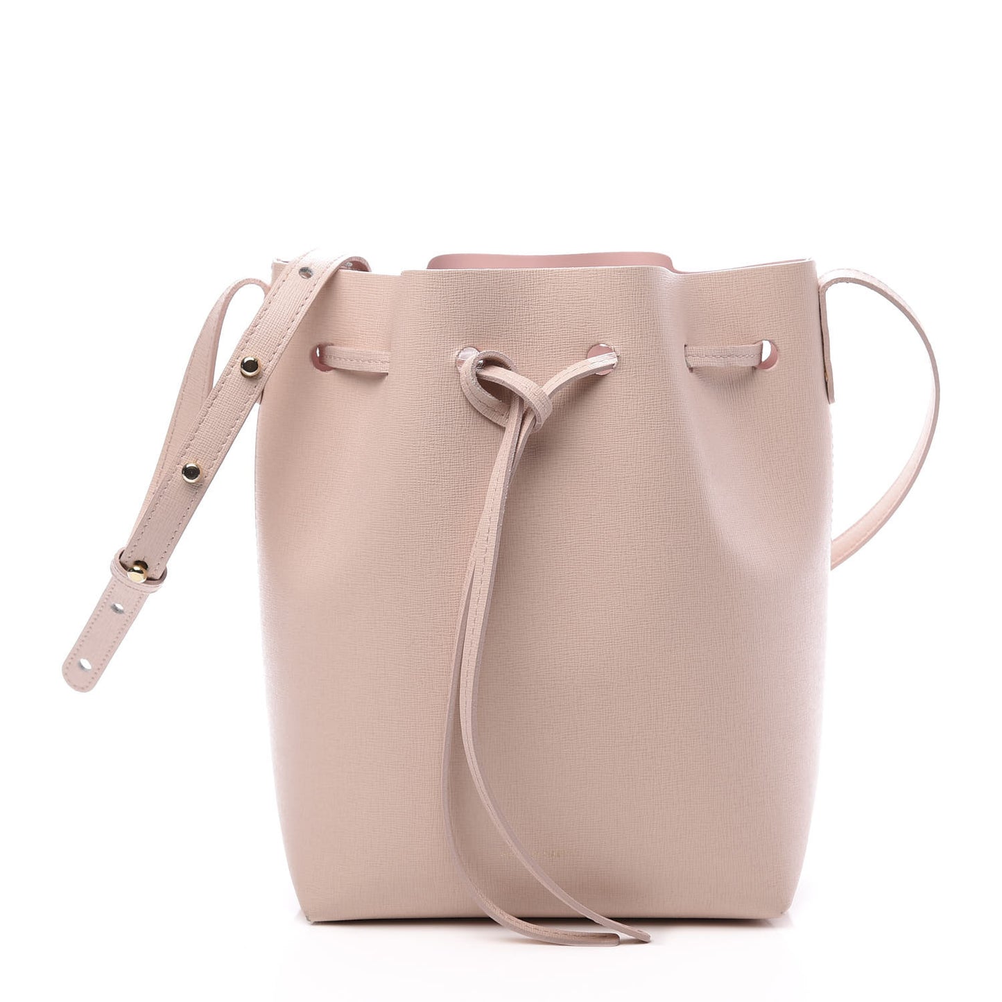 Saffiano Mini Bucket Bag Rosa