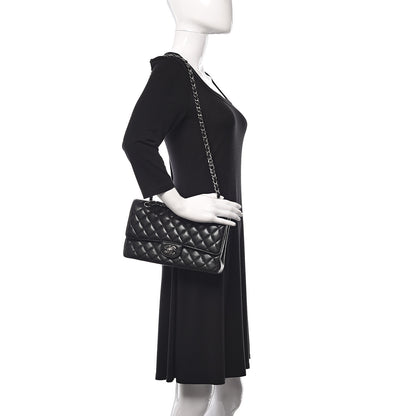 Chanel Caviar Quilted Medium Double Flap Black 2 of 16